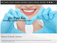 Tablet Screenshot of bigbaydentistry.com